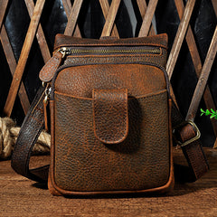 Leather Belt Pouch Mens Small Cases Waist Bag Hip Pack Belt Bag Fanny Pack Bumbag for Men