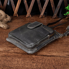 Leather Belt Pouch Mens Small Cases Waist Bag Hip Pack Belt Bag Fanny Pack Bumbag for Men