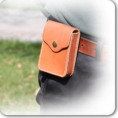 Cool Leather Mens Cigarette Case with Belt Loop Cigarette Holder for Men - iwalletsmen