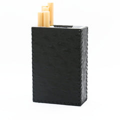 Handmade Black Leather Cigarette Holder Mens Cool Cigarette Holder Case for Men - iwalletsmen